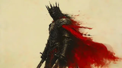 Dark Warrior With Red Cape Live Wallpaper - Free Live Wallpaper