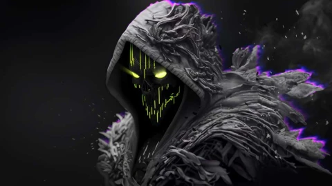 RGB Neon Skull Reaper - Dark Fantasy Live Wallpaper - Free Live Wallpaper