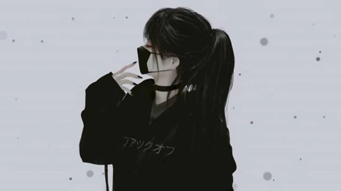 Masked Anime Girl - Dark Streetwear Aesthetic 4K Live Wallpaper - Free Live Wallpaper