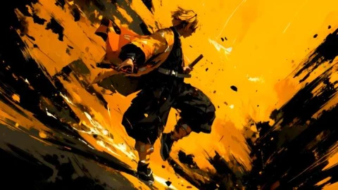 Zenitsu Thunder Run Attack Live Wallpaper - Free Live Wallpaper