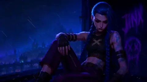Arcane Jinx In The Rain Live Wallpaper - Free Live Wallpaper