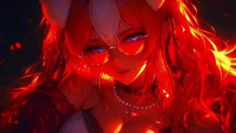 Kitsunewith Fluffy Ears Live Wallpaper - Free Live Wallpaper