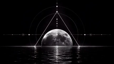 Geometry Moon - Free Live Wallpaper