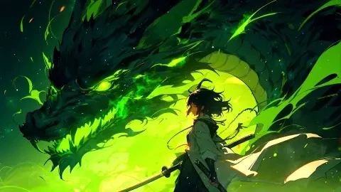 Samurai vs Dragon: Poisoned Sky Live Wallpaper - Free Live Wallpaper