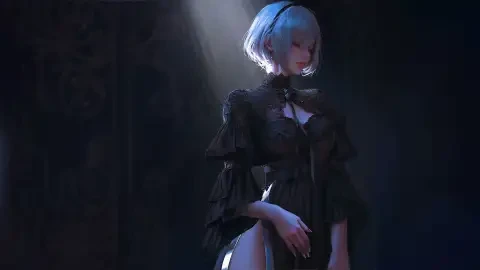 NieR: Automata 2B: Gothic Elegance Live Wallpaper - Free Live Wallpaper