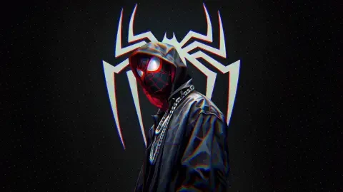 Miles Morales Streetwear Glitch Live Wallpaper - Free Live Wallpaper
