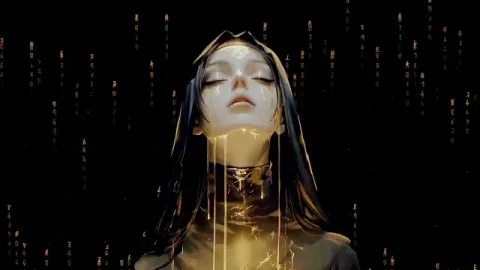Dark Matrix Nun Live Wallpaper - Free Live Wallpaper