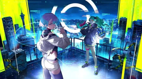 The Wuthering Waves Cyberpunk Edgerunners Live Wallpaper - Free Live Wallpaper