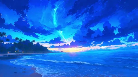 Magical Night Shore Live Wallpaper - Free Live Wallpaper