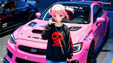 Fond d'écran animé rose Subaru BRZ - Free Live Wallpaper