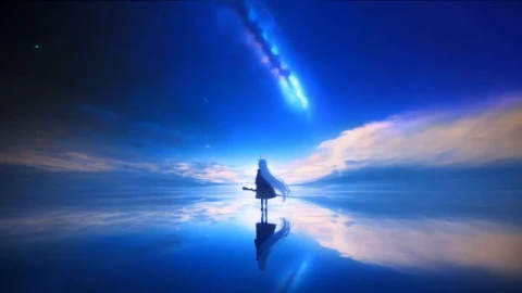 Blue Archive Plana Sky Reflection 4K Live Wallpaper - Free Live Wallpaper