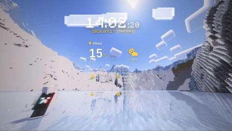 Minecraft — Time & Weather - Free Live Wallpaper