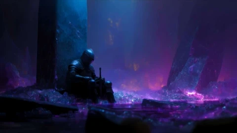 Dark Knight Crystal Cave Fantasy Live Wallpaper - Free Live Wallpaper