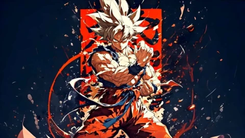 Dragon Ball Super - Goku Super Saiyan Abstract Art 4K Live Wallpaper - Free Live Wallpaper