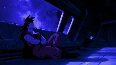 Dragon Ball Z - Goku Spaceship Relaxing Lo-Fi Live Wallpaper - Free Live Wallpaper