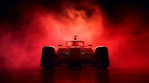 Ferrari F1 - Charles Leclerc Red Smoke 4K Wallpaper - Free Live Wallpaper