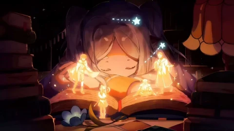 Frieren Magic Storybook Glow Live Wallpaper - Free Live Wallpaper