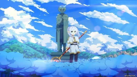 Frieren Pixel Art Anime 4K Live Wallpaper - Free Live Wallpaper