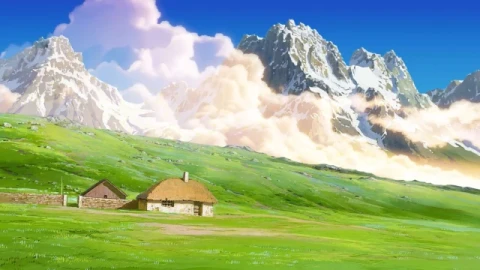 Howls Moving Castle Clouds Loop Live Wallpaper - Free Live Wallpaper