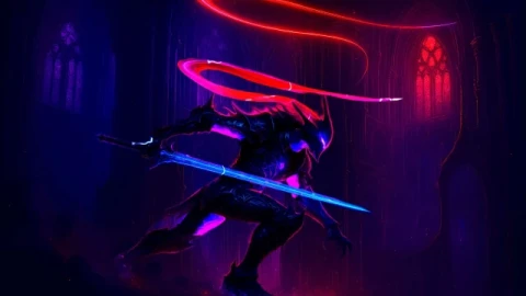 Igris Solo Leveling Neon Live Wallpaper - Free Live Wallpaper