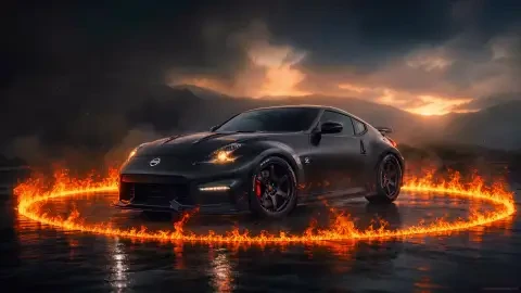Nissan Z Fire Ring Live Wallpaper - Free Live Wallpaper