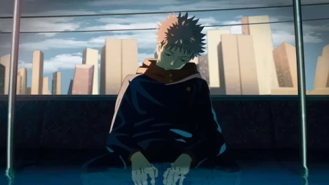 Jujutsu Kaisen - Yuji Itadori Flooded Train Sad Live Wallpaper - Free Live Wallpaper