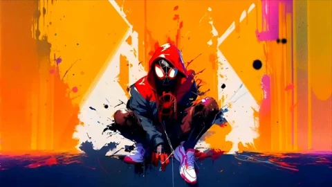 Miles Morales Graffiti Art 4K Spider-Man Live Wallpaper - Free Live Wallpaper