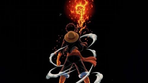Monkey D Luffy Fire Fist Dark Anime Live Wallpaper - Free Live Wallpaper