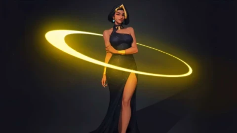 Overwatch - Pharah Golden Halo Gown 4K Wallpaper - Free Live Wallpaper