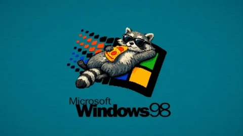 Raccoon Win98 Live Wallpaper - Free Live Wallpaper