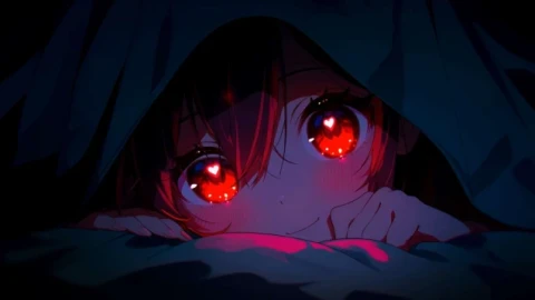 Red Eyes Anime Girl 4K Live Wallpaper - Free Live Wallpaper