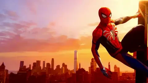 Marvel's Spider-Man Sunset Cityscape Live Wallpaper - Free Live Wallpaper