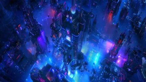 Cyberpunk City View Live Wallpaper - Free Live Wallpaper