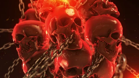Skull Chain - Free Live Wallpaper