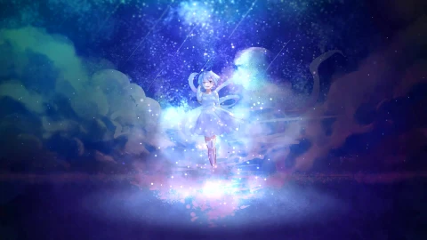 Anime Girl in Clouds Live Wallpaper - Free Live Wallpaper