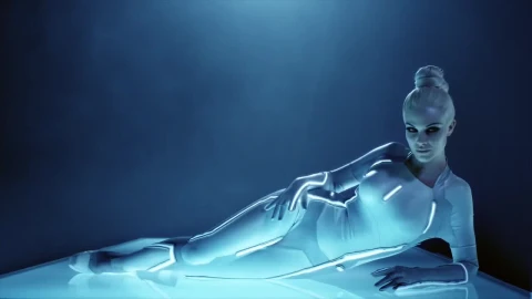 Tron White Girl Live Wallpaper - Free Live Wallpaper