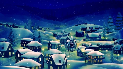 Snow village HD LIve Video Wallpaper - Free Live Wallpaper