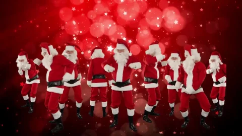 Dancing Christmas Santas Live Wallpaper HD - Free Live Wallpaper