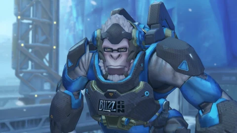 DesktopHut.com Overwatch Winston Live Wallpaper Free - Free Live Wallpaper