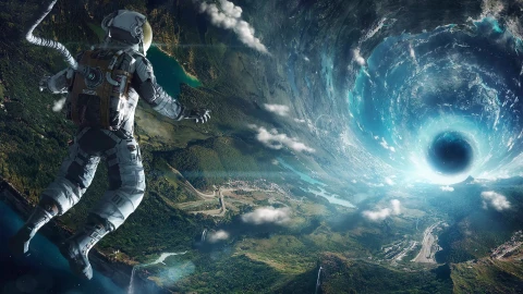 Astronaut In Vortex Live Wallpaper - Free Live Wallpaper