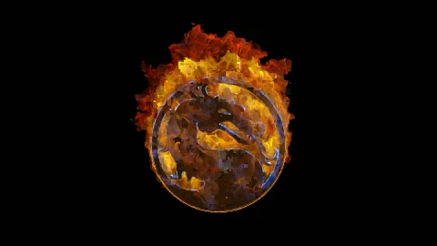 Mortal Combat Fire Logo Live Wallpaper Free - Free Live Wallpaper