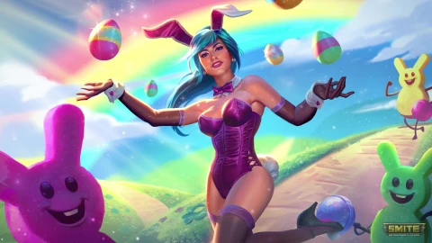 Smite Nu Wa Easter Bunny 4K Live Wallpaper Free - Free Live Wallpaper