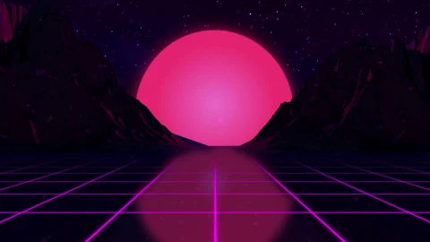 Neon Sunset Live Wallpaper - Free Live Wallpaper