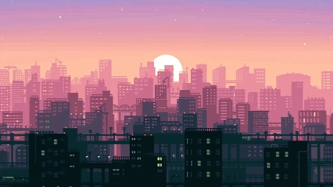 Pixel City Live Wallpaper - Free Live Wallpaper