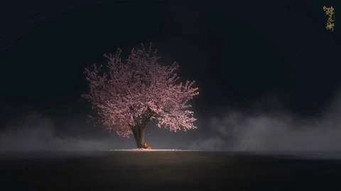 Sakura Tree Girl Live Wallpaper - Free Live Wallpaper
