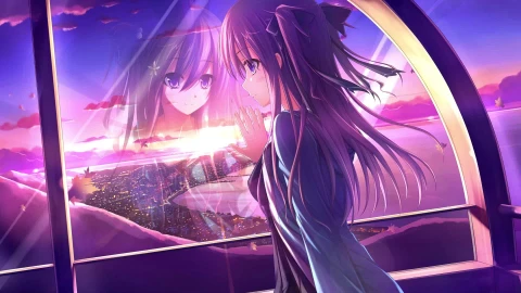 Anime Girl In Wonder Wheel Live Wallpaper - Free Live Wallpaper