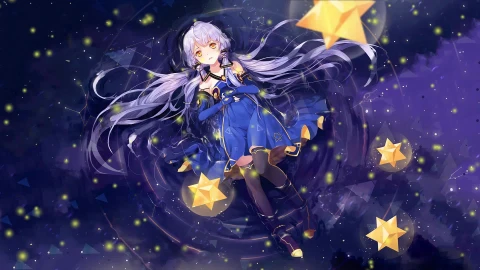Stardust Anime Girl Live Wallpaper - Free Live Wallpaper