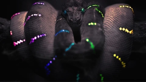Black Rgb Snake Live Wallpaper - Free Live Wallpaper