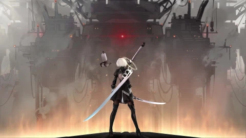 Nier Automata Long Sword Live Wallpaper - Free Live Wallpaper