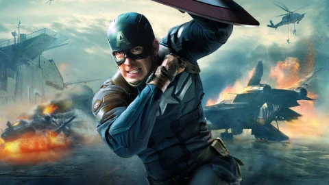 Captain  Amerika  Running  Live  Desktop  Wallpaper - Free Live Wallpaper